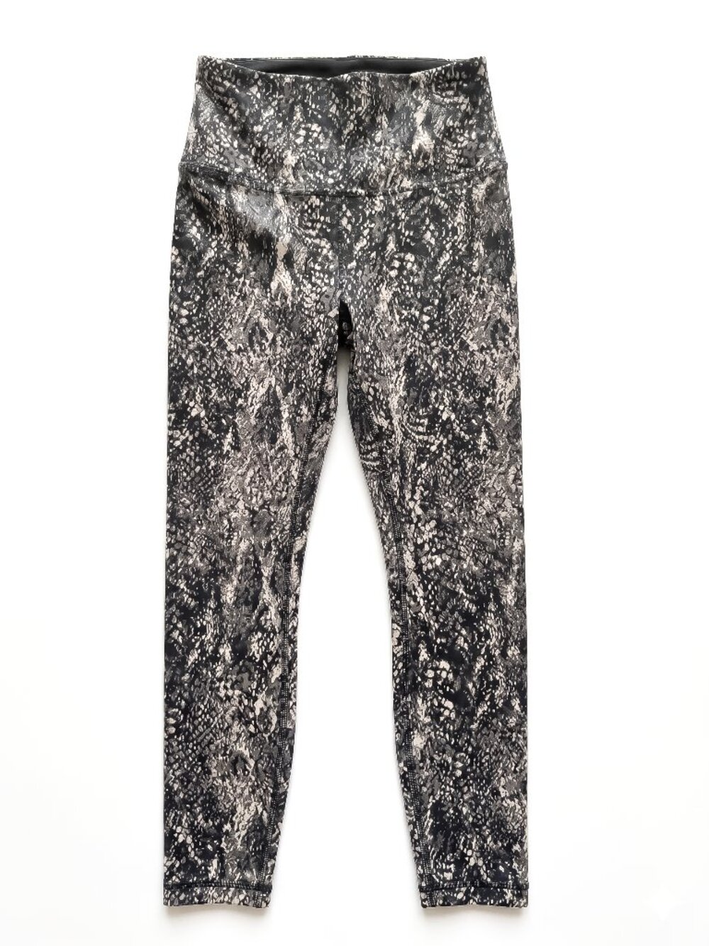SPANX Faux Leather Snake Print High Waist Shaping Leggings Size Small